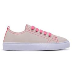 Tenis Feminino Sapatenis Slip On Confort Moda Casual Pink-Feminino