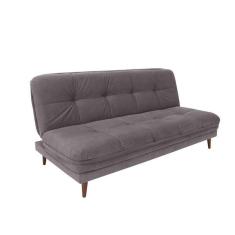 Sofá-cama Casal 3 Lugares Anitta Suede Cinza