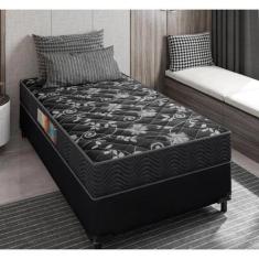 Cama Box Solteiro + Colchão Portobel Verona D28 60x88x188