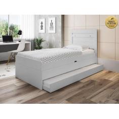 Cama larissa branco com cama auxiliar dani branco - Framar