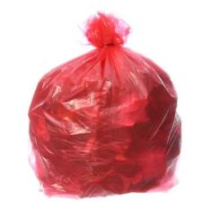 Saco para Lixo com Capacidade de 20 Litros Vermelho com 100 Unidades I