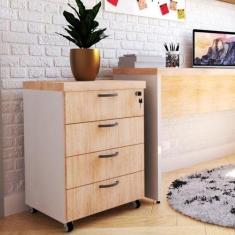 Gaveteiro Volante com 4 Gavetas Natus 40 - Bramov Móveis