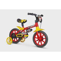 Bicicleta Infantil Aro 12 Com Rodinhas Menino Motor X pu - Nathor