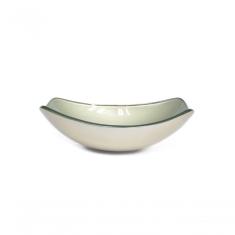 Cuba de Vidro Oval Chanfrada 51cm Champanhe
