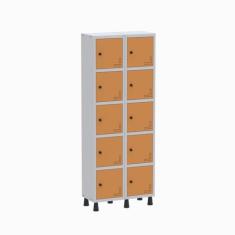 Armário Locker Guarda Volume Aço Light 10 Portas 69x179,5cm - Pandin M