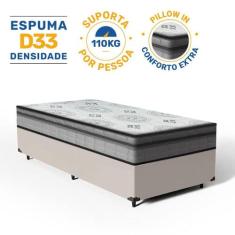 Cama Box com Colchão de Espuma D33 Pillow In Anjos Ortosleep Solteiro 