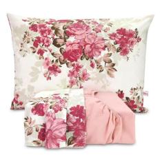 Jogo de Lençol Casal Queen Elástico Algodão Pol Conjunto 3 Peças - Ber