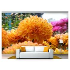 Papel De Parede Flores Floral Flor Natural 3D  Nfl179 - Você Decora