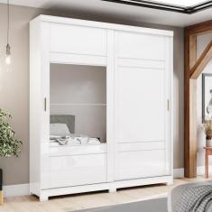 Guarda Roupa 02 Portas Deslizantes Turin Henn, Branco