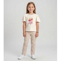 Blusa Infantil Feminina Trick Nick Bege, 4, Bege