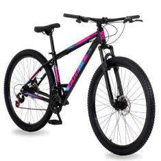 Bicicleta Aro 29 Gott 24 Marchas Câmbio Traseiro Shimano, Preto, Rosa 