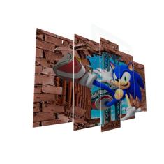 Quadro Decorativo Sonic The Hedgehog Video Game Quarto Sala