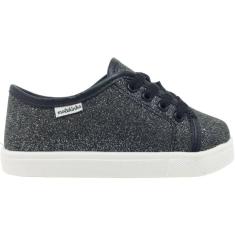 Tênis Infantil Menina Dia a Dia Casual Retro com Brilho Molekinha 2118.569