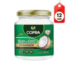 Kit C/12 Copra Óleo De Coco Extra Virgem 200ml