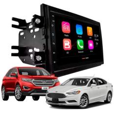 Central Multimídia 7 Polegadas MP5/BT Carplay Android + Moldura Preta 