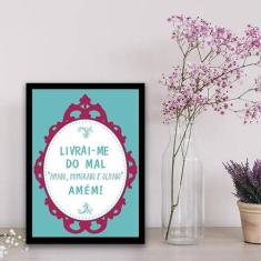 Quadro Decorativo Livrai-me do Mal Amado, Humorado 45x34cm - Quadros O