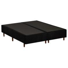 Cama Box Base King Universal Rústico Black (193x203x25) - Polar - Colc