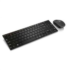 Kit Teclado e Mouse slim Sem Fio Multilaser Multimidia Preto