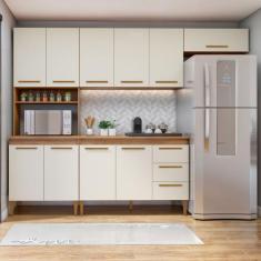 Cozinha Completa 10 Portas 3 Gavetas Atenas - Kaiki Móveis