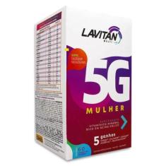 Lavitan 5 G Mulher - Suplemento Vitaminico - Mineral Rico Em Ácido Fól