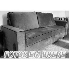 Sofá 3 Lugares Living 2,15 m Amarelo Kauan