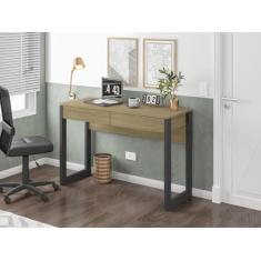 Escrivaninha 2 Gavetas Dj Móveis Fred Carvalho Preto