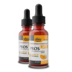 Kit 2 Vitamina D3 Proslife óleo De Semente De Abóbora 2000 Ui Unilife 30ml