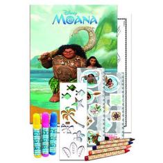 Livro - Disney - Tubo histórias para colorir - Moana