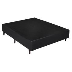 Base Cama Box Casal material sintético Preto 40x138x188 - Sonho Camas 