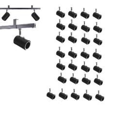 Kit 29 Spot Trilho Perfilado Eletro calha Par20 Bulbo OL8 - Hiperlight