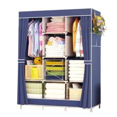 Guarda Roupa Portátil 3 Portas - Azul - SPQP
