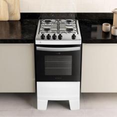 Fogão 4 Bocas com Mesa Inox Atlas Agile Up, Branco, Bivolt