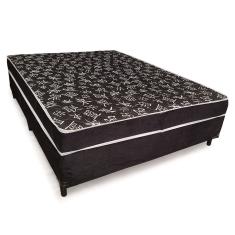 Cama Viúva Conjugado Especial Ortopédico – Suede Preto