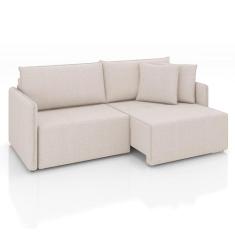 Sofá 3 Lugares Retrátil e Reclinável Malta Linho Cru 240 cm - Modern