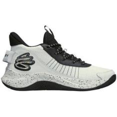 Tenis Under Armour Basquete Curry 3Z7 Branco Preto-Masculino