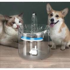 Fonte De Água Para Gatos Bebedouro Pet Com Filtro Automático Torneira 