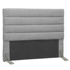 Cabeceira Casal Queen 160 cm Greta Linho Cinza - D`Monegatto