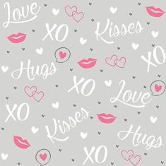 Papel de Parede Xo Gray