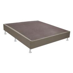 Base Box Casal Sommier Sintético Viúva128x188x30 Ortobom Creme