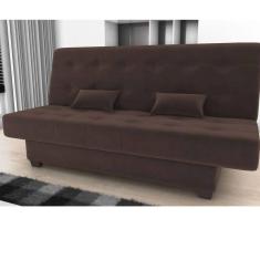 Sofá Cama Reclinável 3 Lugares Laila Matrix Marrom