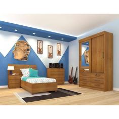 Guarda Roupa 2 Portas 6 Gavetas Chicago Tcil Móveis Cinamomo