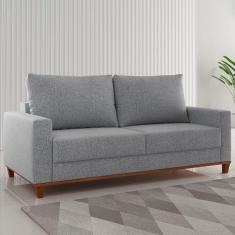 Sofá 2 Lugares Gibran Linho Inox - Viero Móveis
