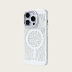 Capa magnética de resfriamento de dissipação de calor para iPhone 15 14 Pro 11 13 12 Pro Max Grid respirável à prova de choque fina capa rígida para PC, T8, para 12 ou 12Pro