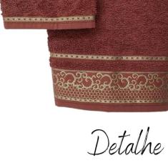 Toalha de Banho Macia Eudora Dianneli 100% Algodão Cores, Vermelha