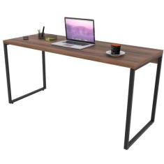 Mesa Para Escritório Home Office Estilo Industrial Form C01 150 cm Nog