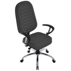 Cadeira Para Escritório Presidente Gomada Linha Blenda Preto