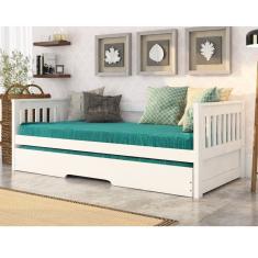 Bicama Mission Em Madeira Maciça-mdf Branco