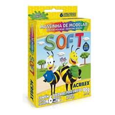 Massinha de Modelar 6 Cores Soft Acrilex