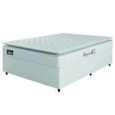 Cama Box Casal Colchão Espuma D33 Pillow Top New Millenium 138x188x57c