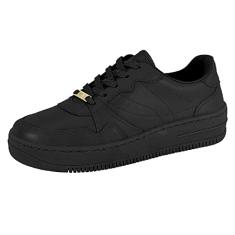 Tênis Feminino Vizzano Casual Leve Dia a Dia Preto 37